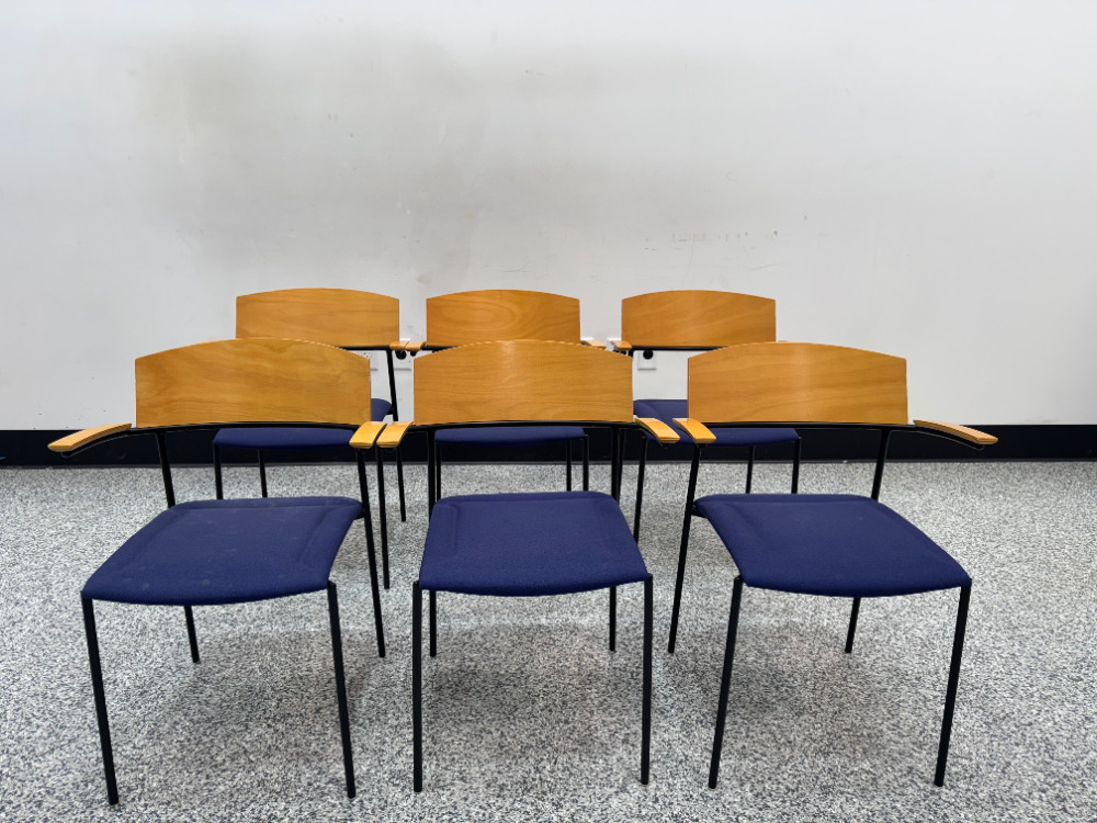Image of Stackable Office Chairs - Quantity - 6